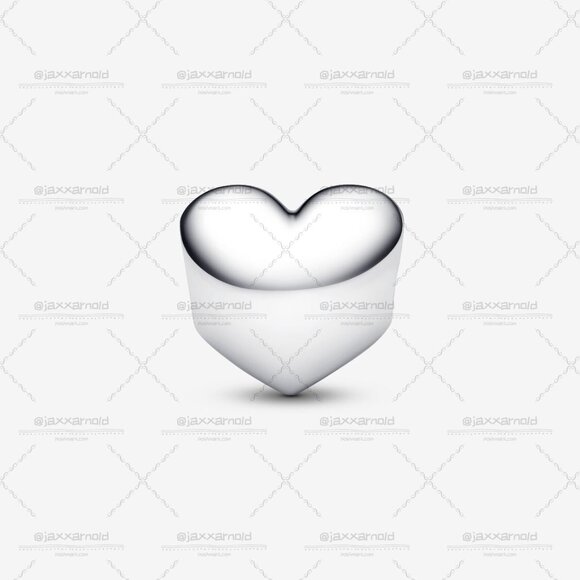 Pandora Engravable Blue Stone Heart Charm - Picture 2 of 6